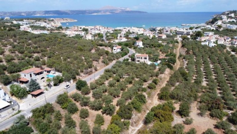 Almyrida Kreta, Almyrida: Schönes Grundstück mit Baugenehmigung zu verkaufen Grundstück kaufen